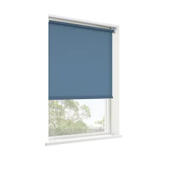 Store enrouleur tamisant sans perçage Halo 2 bleu l.45 x H.140cm Goodhome