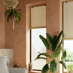 Store enrouleur tamisant sans perçage Akapa beige l.60 x H.180cm Goodhome