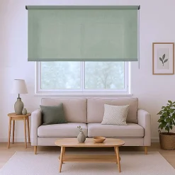 Store Enrouleur Tamisant Lisse pour Fenêtres et Portes Vert 60x180 cm