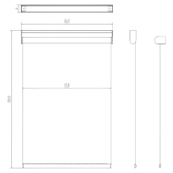 Store enrouleur tamisant sans perçage Eccles marron l.160 x H.180cm Goodhome