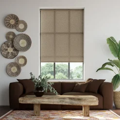 Store enrouleur tamisant sans perçage Eccles marron l.160 x H.180cm Goodhome