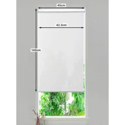 Store enrouleur thermique salle de bains Badallo blanc l.45 x H.140cm Goodhome