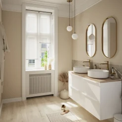 Store enrouleur thermique salle de bains Badallo blanc l.40 x H.140cm Goodhome