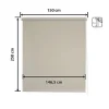 Store enrouleur Translucide Daylight - Easydeco - Beige - 150 x 250 cm