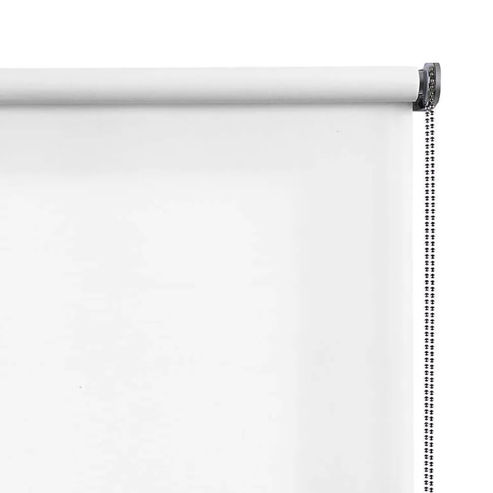 Store Enrouleur translucide Premium avec finitions en Aluminium pour fenêtres et Portes Blanc 180x250 cm