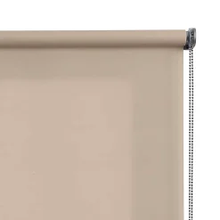 Store Enrouleur translucide Premium avec finitions en Aluminium pour fenêtres et Portes Beige 120x250 cm