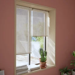 Store enrouleur voile sans perçage Emini beige l.60 x H.180cm Goodhome