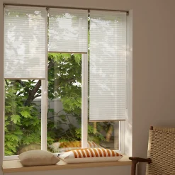 Store enrouleur voile sans perçage Asthall blanc l.40 x H.140cm Goodhome