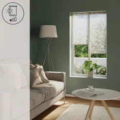 Store enrouleur voile sans perçage Flasor blanc cassé l.45 x H.140cm Goodhome