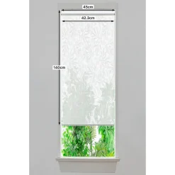 Store enrouleur voile sans perçage Flasor blanc cassé l.45 x H.140cm Goodhome