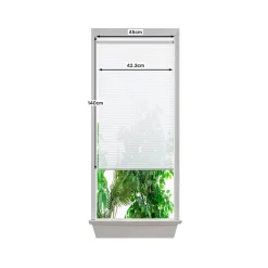 Store enrouleur voile sans perçage Asthall blanc l.45 x H.140cm Goodhome
