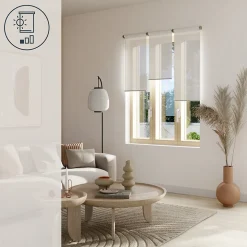 Store enrouleur voile sans perçage Annuri blanc l.45 x H.140cm Goodhome