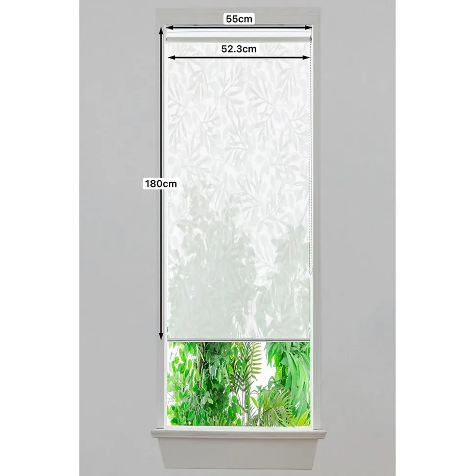 Store enrouleur voile sans perçage Flasor blanc cassé l.55 x H.180cm Goodhome