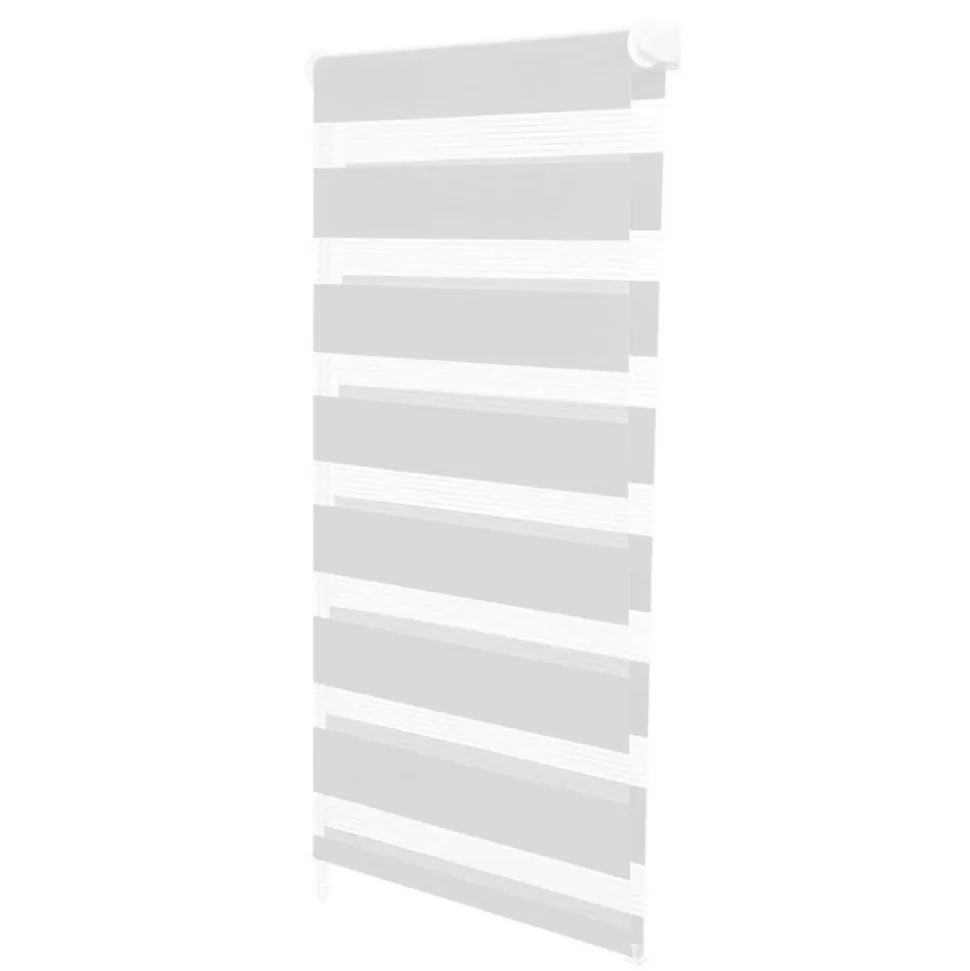Store enrouleur zébré jour nuit 60 x 230 cm blanc
