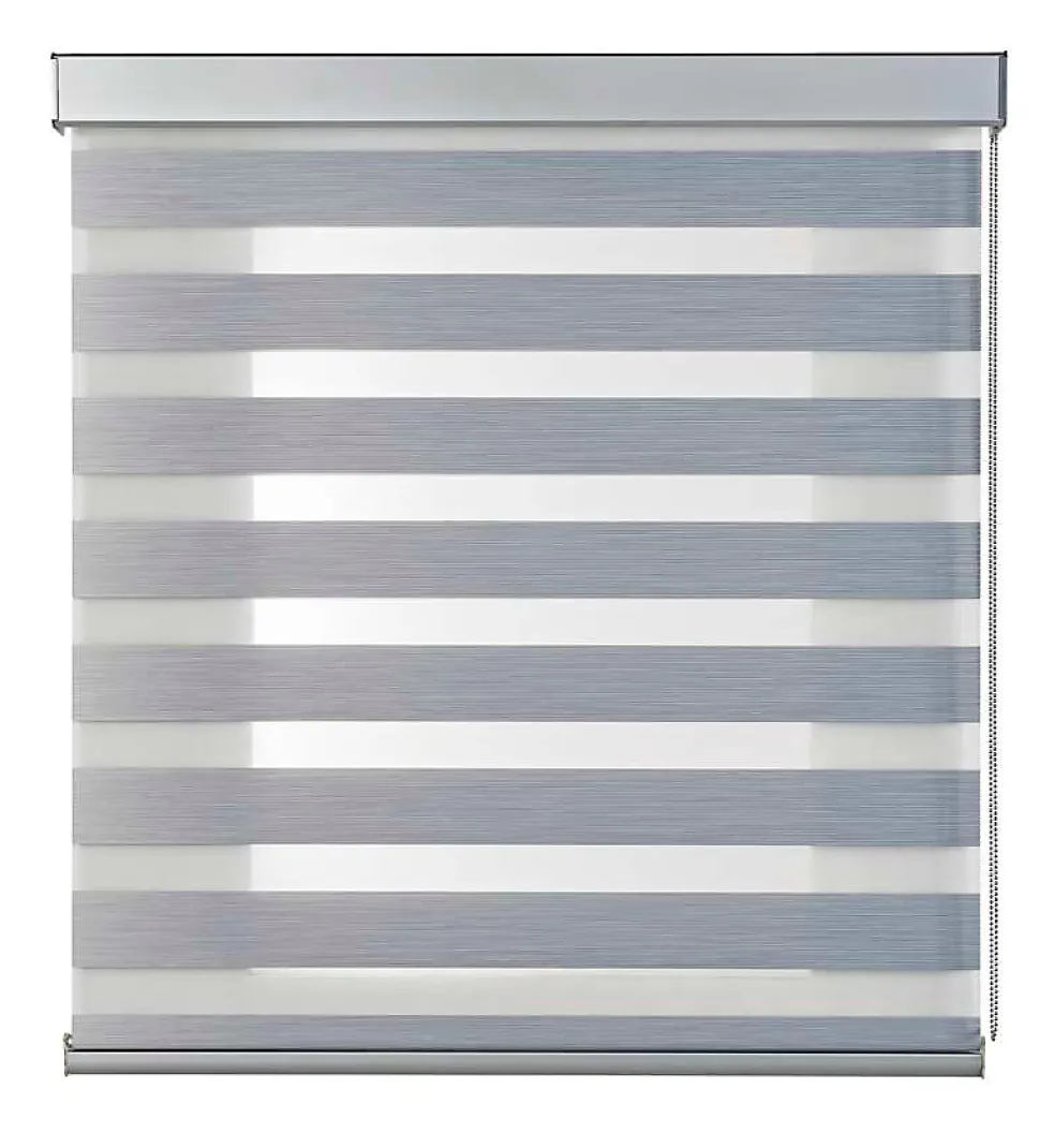 Store Jour Nuit Stores Enrouleurs avec Finitions en Aluminium de Qualité Supérieure Gris 80 x 250cm