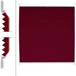 Store Plissé Klemmfix 55x200 cm, Bordeaux, sans Perçage