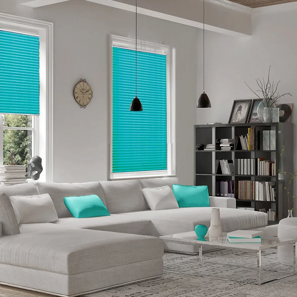Store plissé Magic Bleu pétrole 110 x 200 cm - Floordirekt