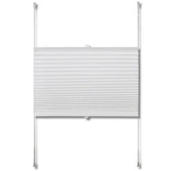 Store plisse en blanc 90 x blanc Helloshop26