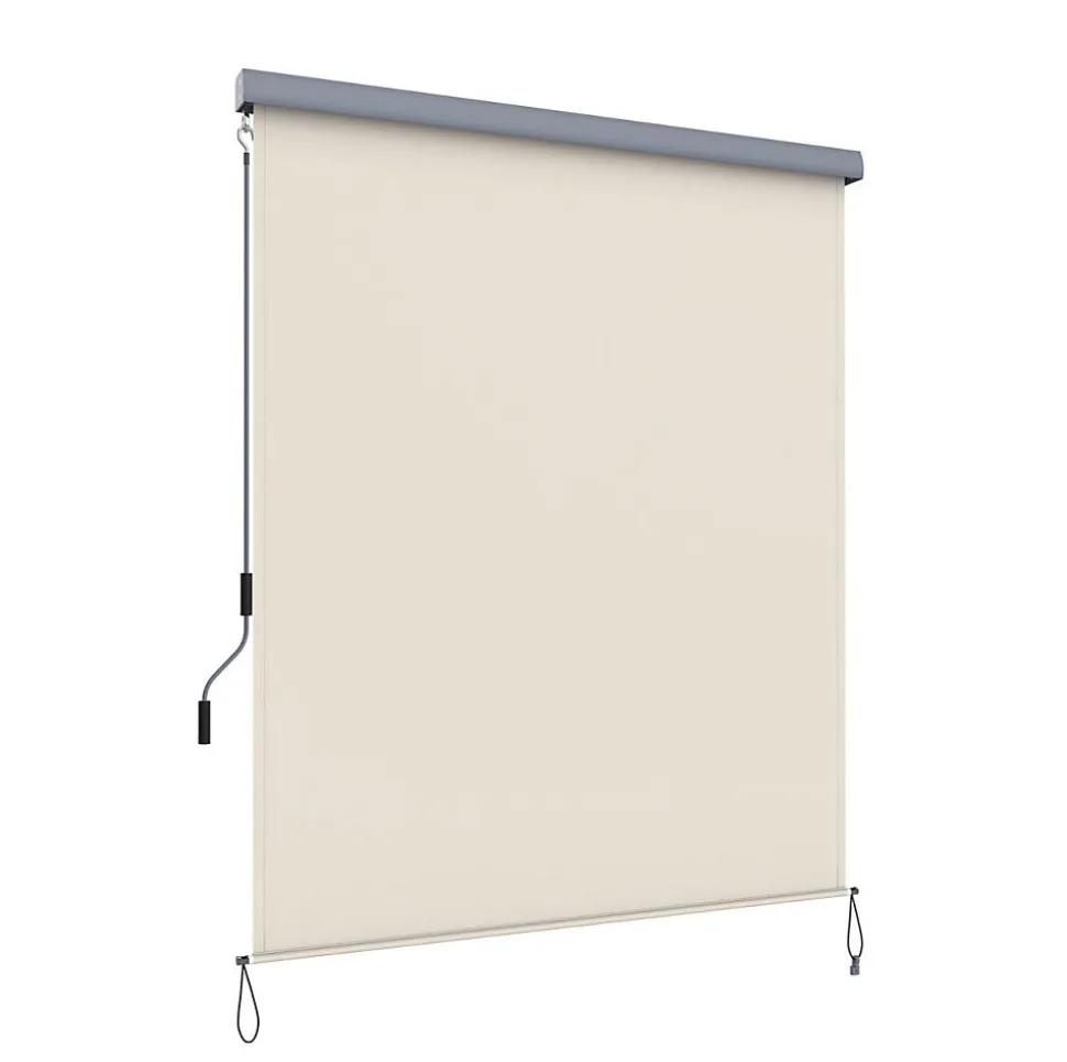 Store vertical pour balcon terrasse exterieur beige Helloshop26