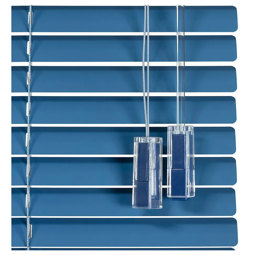 Store Vénitien Aluminium 25mm Bleu 120 X 250cm , Viewtex