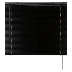 Store vénitien aluminium noir l.75 x H.180 cm GoodHome Studio