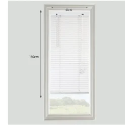 Store vénitien bois blanc l.60 x H.180 cm GoodHome Cana