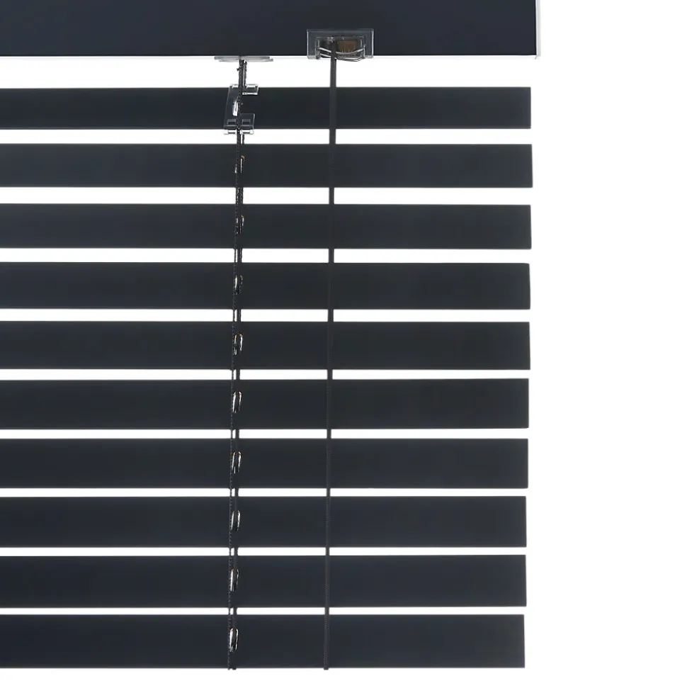 Store vénitien bois Cana noir l.55 x H.180cm Goodhome