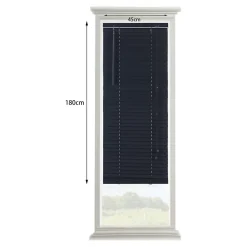 Store vénitien bois Cana noir l.45 x H.180cm Goodhome