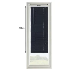 Store vénitien bois Cana noir l.40 x H.180cm Goodhome