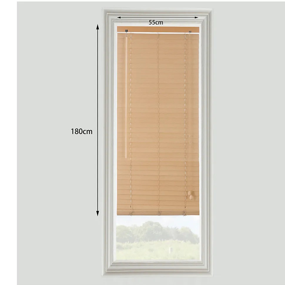 Store vénitien bois clair l.55 x H.180 cm GoodHome Cana