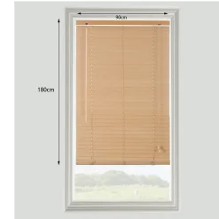 Store vénitien bois clair l.90 x H.180 cm Goodhome Cana