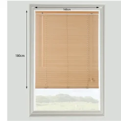 Store vénitien bois clair l.160 x H.180 cm GoodHome Cana