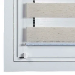 Stores enrouleurs motorisés screen premium, tissu technique, moteur, télécommande, Beige 140x180 cm