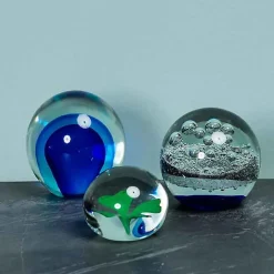 Sulfure Quasar verre bleu 10x10cm