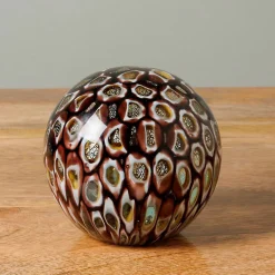 Sulfure verre boule Nymphéa 9x9cm