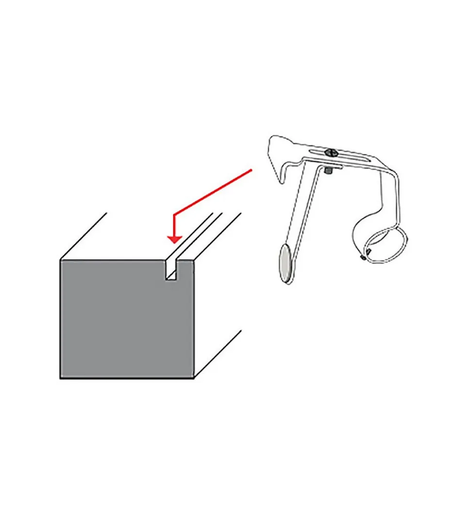 Support Barre à Rideaux Sans Perçage - Coffre Volet Roulant - Tringle diamètre 25-28 mm