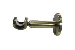 Support court pour barre à rideau extensible GoodHome bronze Ø16/19 cm