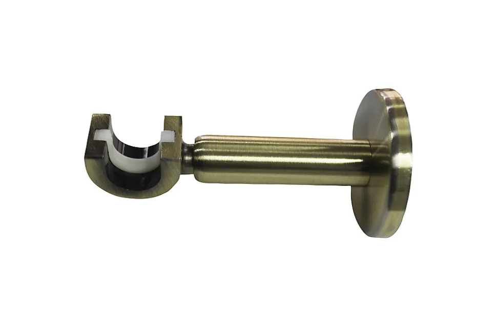 Support court pour barre à rideau extensible GoodHome bronze Ø16/19 cm