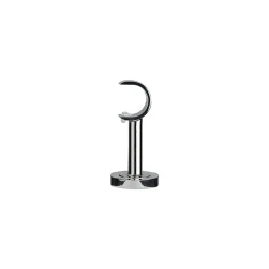 Support court pour barre à rideau GoodHome 28 mm Olympe gris