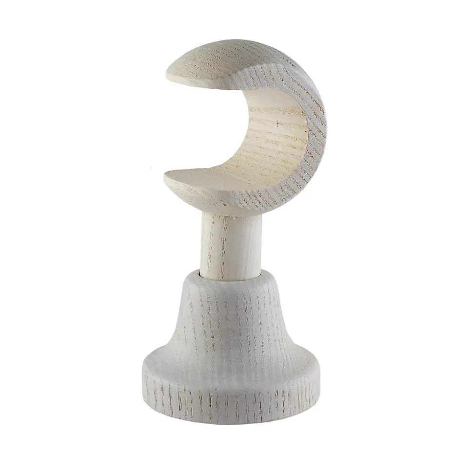 Support court pour barre à rideau GoodHome 28 mm Chalki blanc