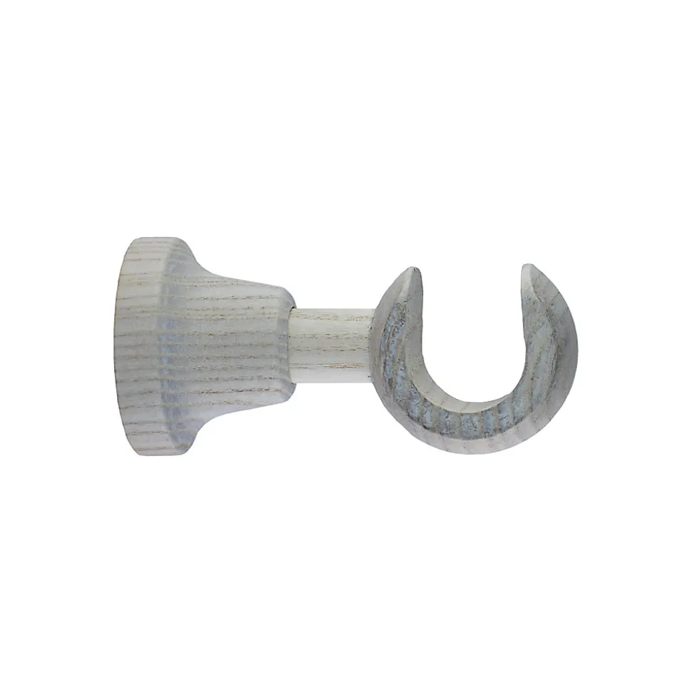 Support court pour barre à rideau GoodHome 28 mm Chalki blanc