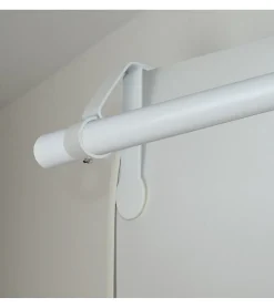 Support de barre à rideau blanc diamètre 20 pour coffre sans perçage - Blanc