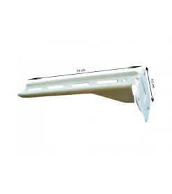 Support de Fixation Murale Double Rail - Équerre Acier L. 16 cm