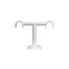Support double plafond pour barre à rideau GoodHome 19 mm Anafi blanc