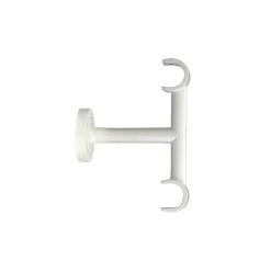 Support double plafond pour barre à rideau GoodHome 19 mm Anafi blanc