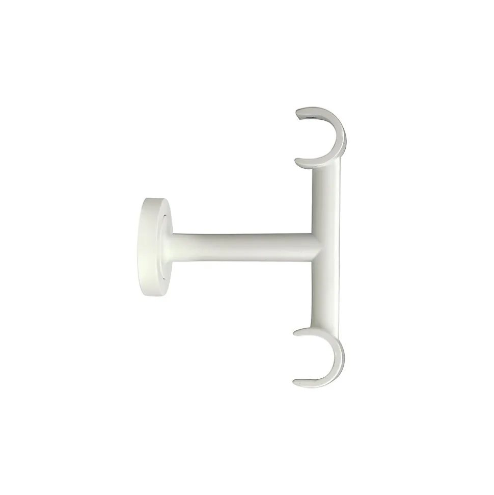 Support double plafond pour barre à rideau GoodHome 19 mm Anafi blanc