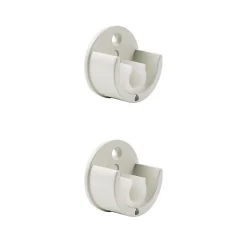 Support encastré pour barre à rideau GoodHome 19 mm Anafi blanc