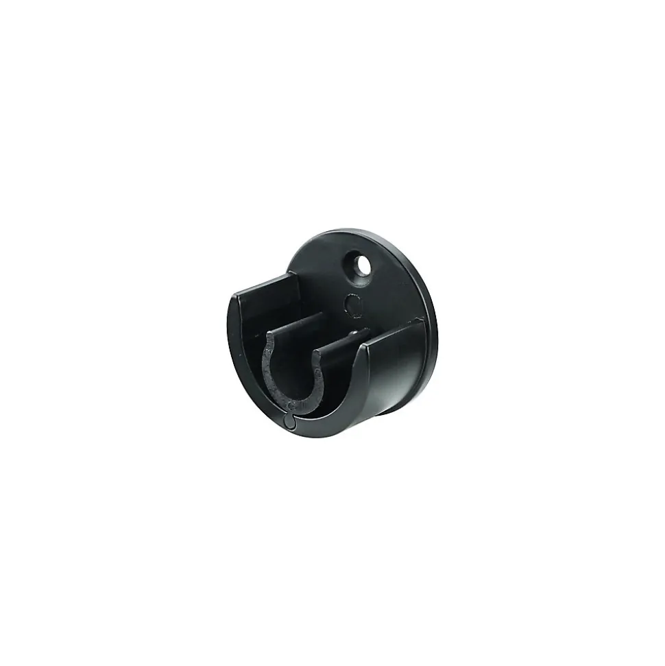 Support encastré pour barre à rideau GoodHome 19 mm Araxos noir