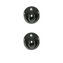 Support encastré pour barre à rideau GoodHome 19 mm Araxos noir