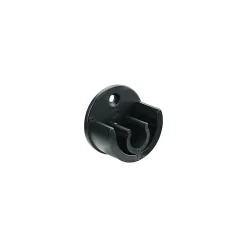 Support encastré pour barre à rideau GoodHome 19 mm Araxos noir
